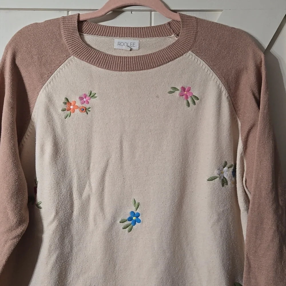 Roolee Embroidered Sweater AS IS - Picture 2 of 8